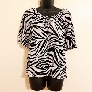 Bay Studio Zebra Print Top